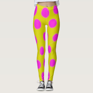 Die Gamaschen der rosa Tupfen-Frauen Leggings