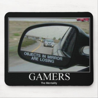 Die gamers-Mentalität der treibenden Spiegel Mousepad