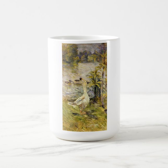 Die Gänse (von Berthe Morisot) Kaffeetasse (Mittel)