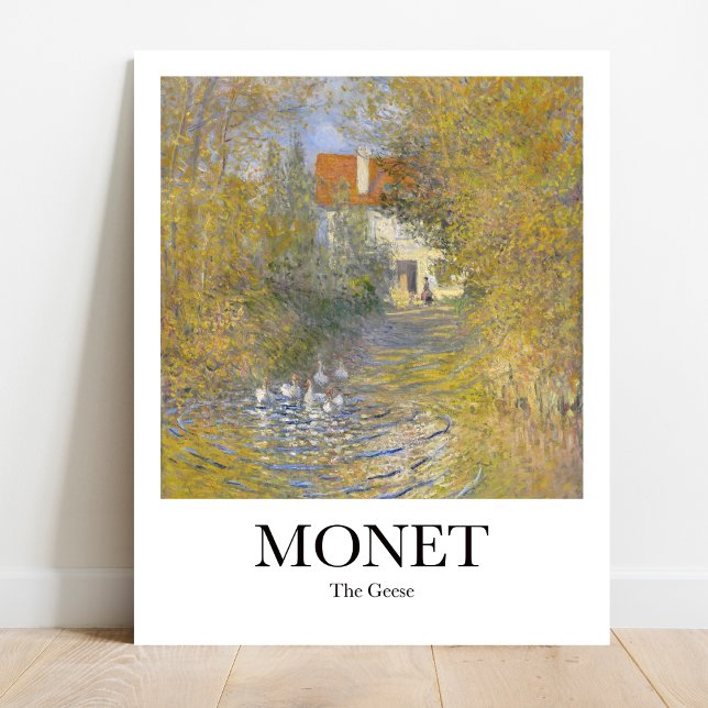 Die Gänse von Claude Monet Poster (
Monet's "The Geese" poster: Peaceful pond scene, vibrant colors. Impressionist masterpiece for home)
