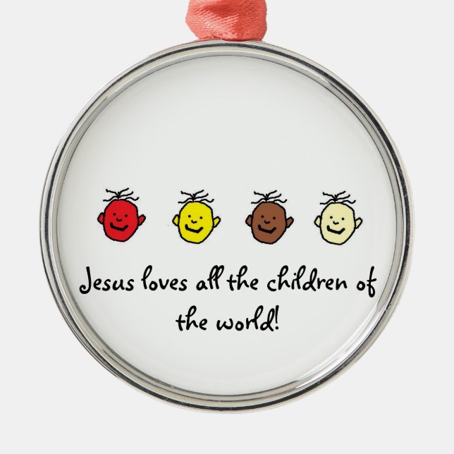 Die ganze Kinderverzierung Ornament Aus Metall (Vorne)