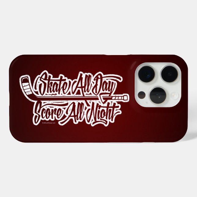 Die ganze Nacht (Hockey) Case-Mate iPhone Hülle (Rückseite (Horizontal))