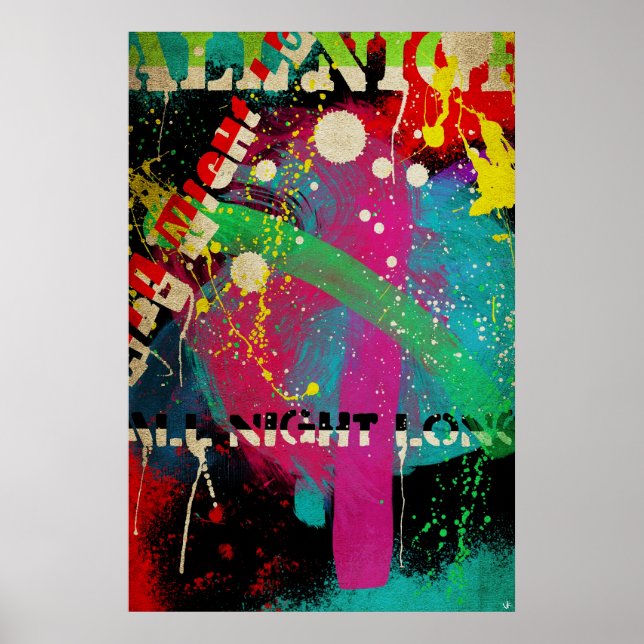 Die ganze Nacht lang Poster (Vorne)