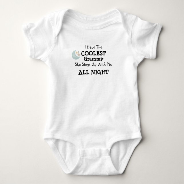 die ganze Nacht über Baby Strampler (Vorderseite)