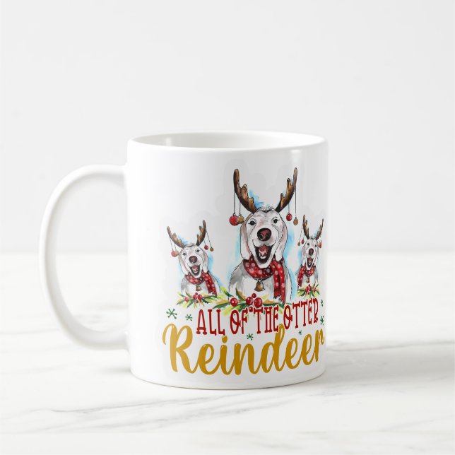 Die ganze Otter Rentier Kaffeetasse (Links)