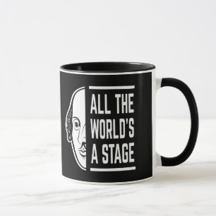 Die ganze Welt ist Bühne Thespian Shakespeare-Zita Tasse