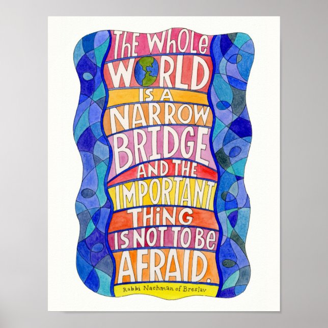 Die ganze Welt ist ein Kunst-Poster der kleinen Br Poster (Vorne)