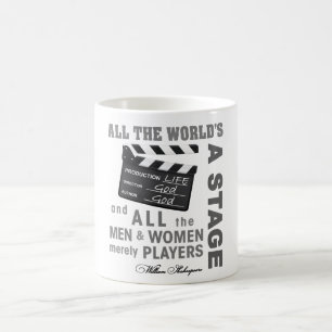 Die ganze Welt ist eine Bühne Kaffeetasse