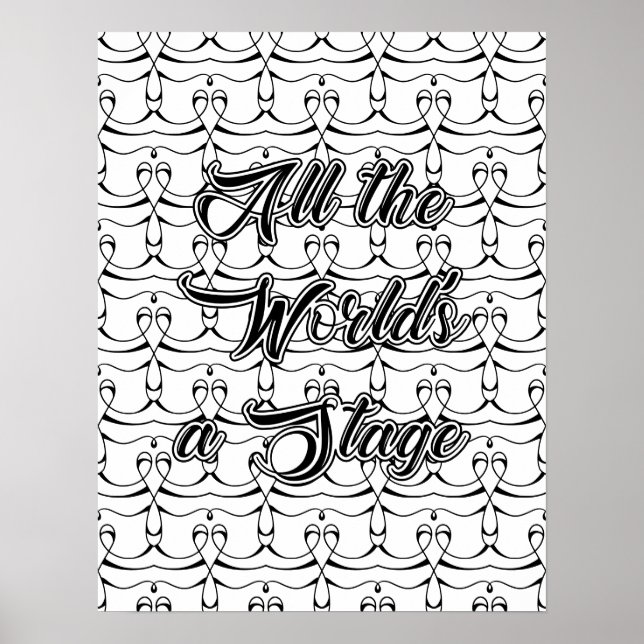 Die ganze Welt ist eine Bühne: Shakespeare Adult C Poster (Vorne)