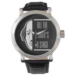 Die ganze Welt ist eine Bühne Shakespeare Zitat Th Armbanduhr