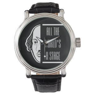 Die ganze Welt ist eine Bühne Shakespeare Zitat Th Armbanduhr