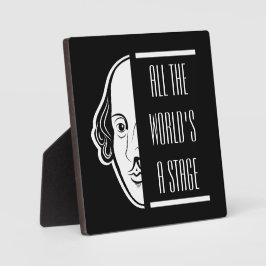 Die ganze Welt ist eine Bühne Shakespeare Zitat Th Fotoplatte