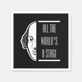 Die ganze Welt ist eine Bühne Shakespeare Zitat Th Serviette