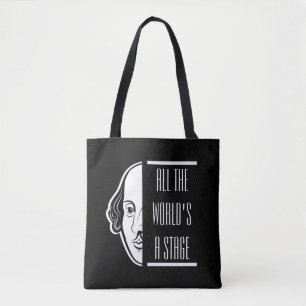 Die ganze Welt ist eine Bühne Shakespeare Zitat Th Tasche