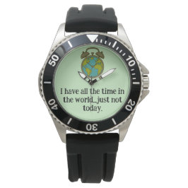 "Die ganze Zeit in der Welt" Armbanduhr