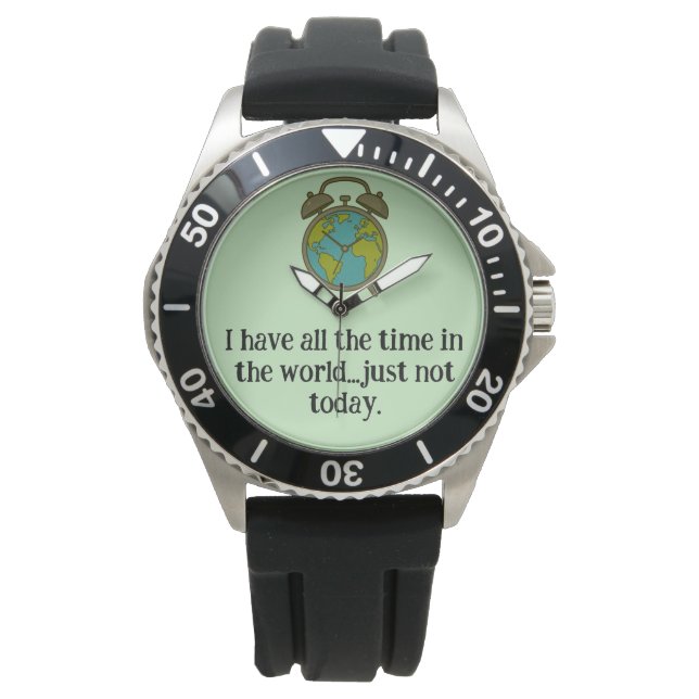 "Die ganze Zeit in der Welt" Armbanduhr (Vorderseite)