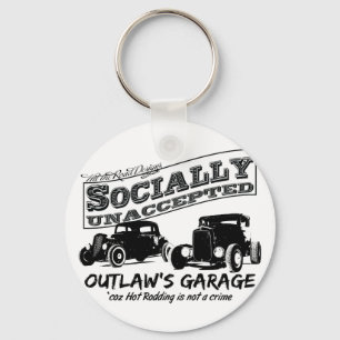 Die Garage des Geächteten. Sozial unaccepted Schlüsselanhänger