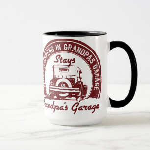 Die Garage des Großvaters Tasse