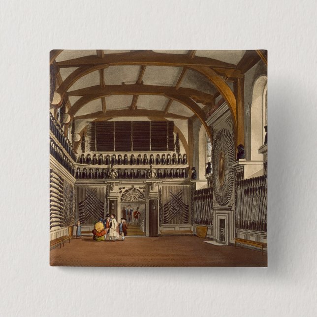 Die Garde-Kammer, der runde Turm, Windsor Ca Button (Vorderseite)