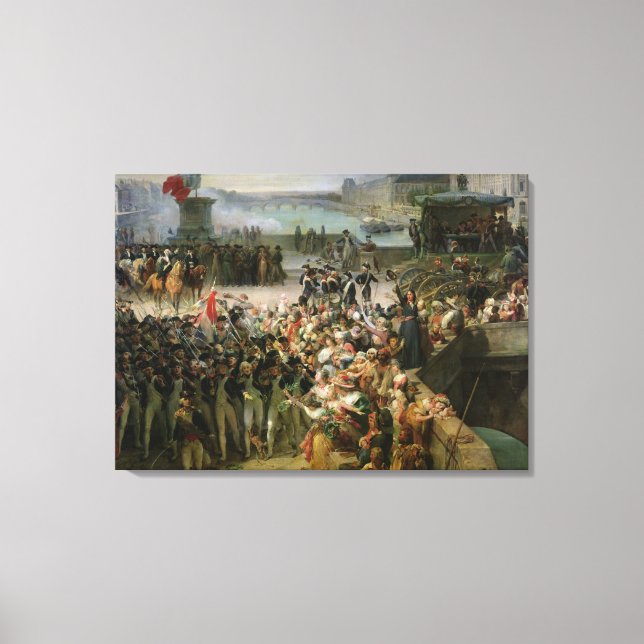 Die Garde Nationale de Paris Leinwanddruck (Vorderseite)