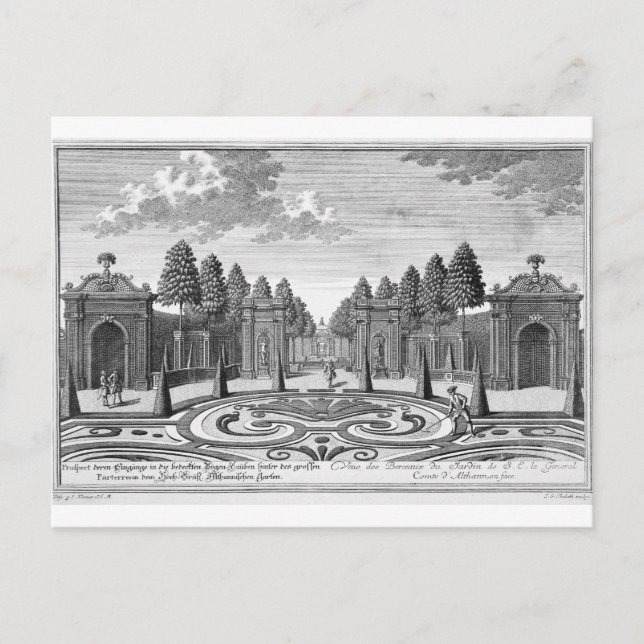 Die Gärten des Grafen Althan, Wien, von 'Vorstel Postkarte (Vorderseite)