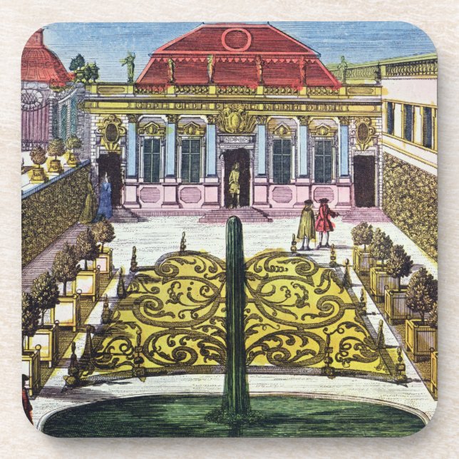 Die Gärten des Mirabellen-Parks, Salzburg, Austr Untersetzer (Vorderseite)