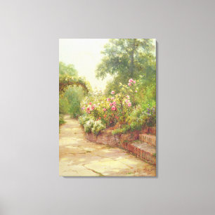 Die Garten-Schritte Leinwanddruck