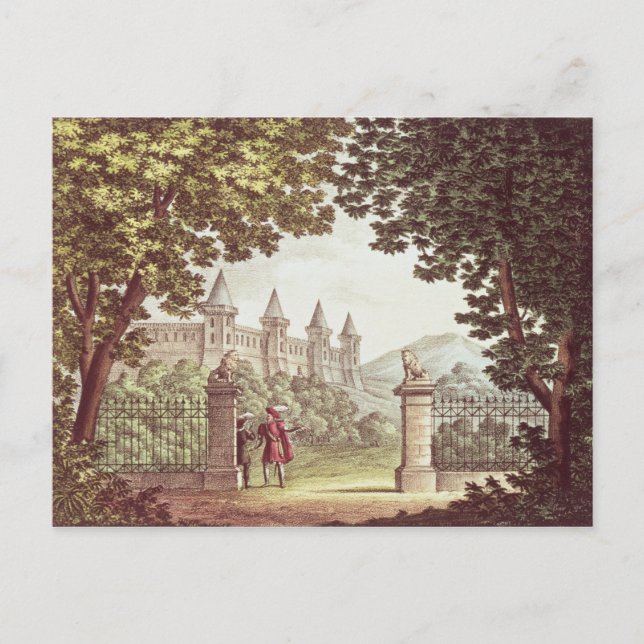 Die Gärten von Windsor Castle Postkarte (Vorderseite)