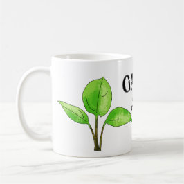 Die Gartenarbeit ist eine Übung im Optimismus Kaffeetasse