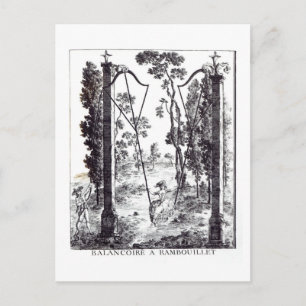 Die Gartenschaukel in Rambouillet, von "Details de Postkarte