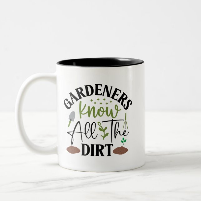 Die Gärtner kennen die ganze Schrecken Zweifarbige Tasse (Links)