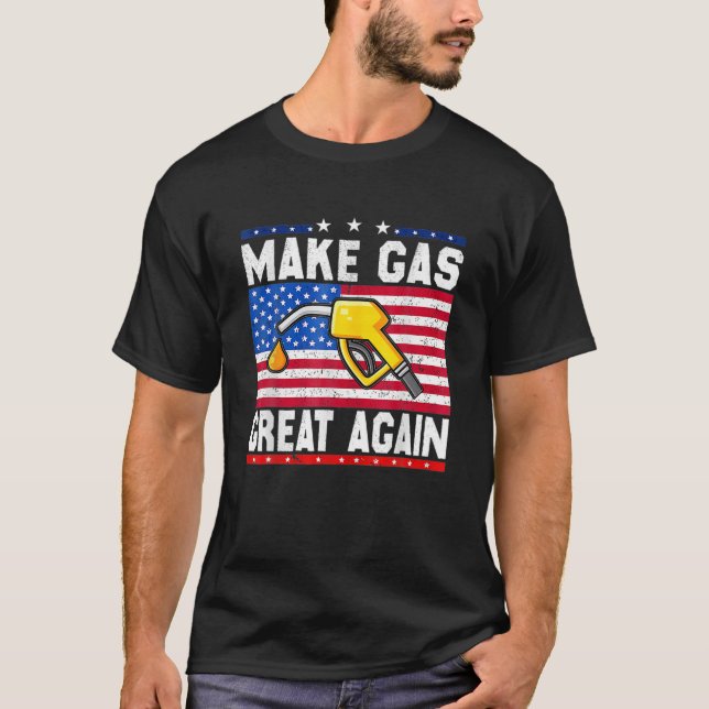 Die Gaspreise wieder zu einem erstaunlichen Benzin T-Shirt (Vorderseite)