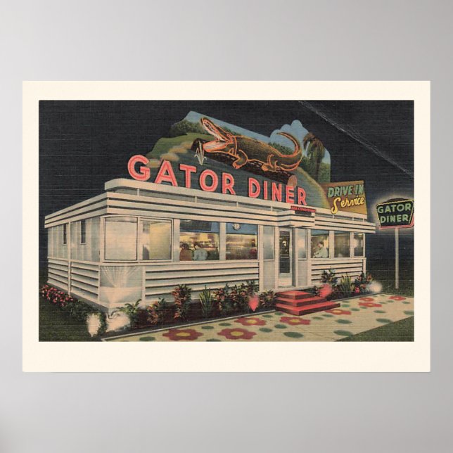 Die Gator Diner Print Poster (Vorne)
