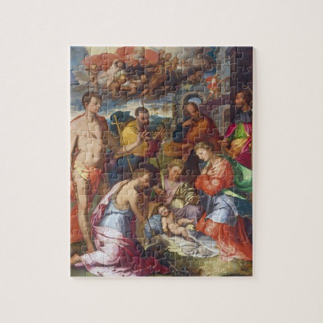 Die Geburt Christi, 1534 (Öl auf Platte) (Vertikal)