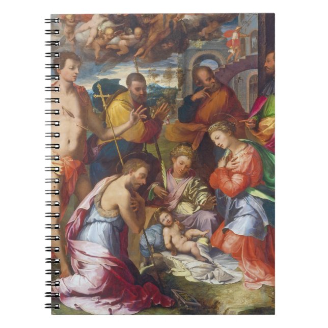 Die Geburt Christi, 1534 (Öl auf Platte) Notizblock (Vorderseite)