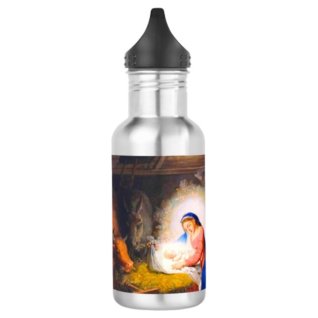 Die Geburt Christi Edelstahlflasche (Links)