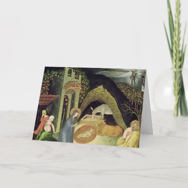 Die Geburt Christi Feiertagskarte (Vorderseite)