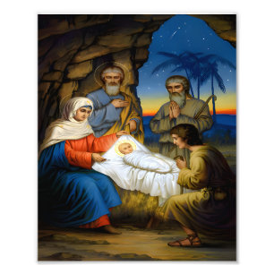 Die Geburt Christi Fotodruck