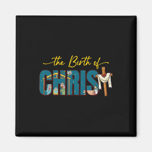Die Geburt Christi Kreuz religiöse Weihnachten Nat Magnet