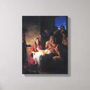 Die Geburt Christi Leinwanddruck
