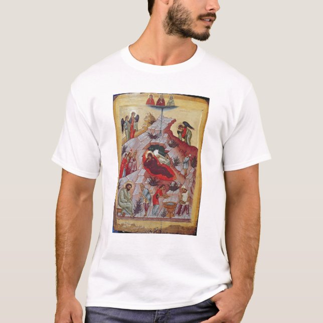 Die Geburt Christi, russische Ikone, 16. T-Shirt (Vorderseite)
