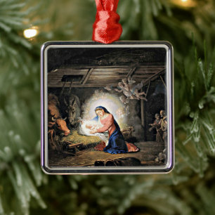 Die Geburt Christi - Vladimir Borovikovsky, Ornament Aus Metall