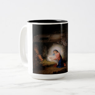 Die Geburt Christi (von Vladimir Borovikovsky) Zweifarbige Tasse
