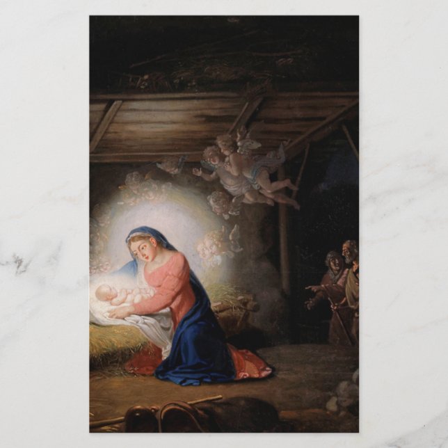Die Geburt Christi (von Wladimir Borovikowski) Briefpapier (Vorderseite)