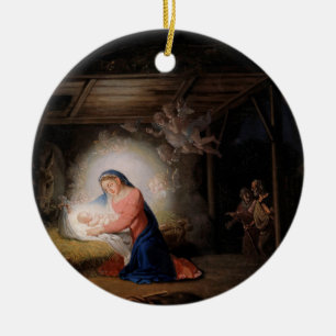 Die Geburt Christi (von Wladimir Borovikowski) Keramik Ornament