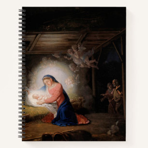 Die Geburt Christi (von Wladimir Borovikowski) Notizbuch
