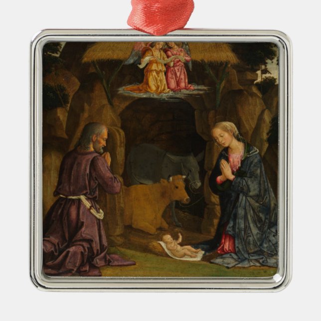 Die Geburt der 1480er Silbernes Ornament (Vorne)