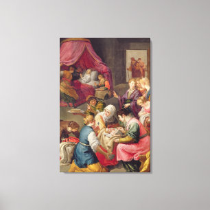 Die Geburt der Jungfrau, 1640 (Öl auf Leinwand) Leinwanddruck