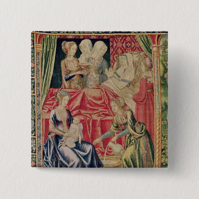 Die Geburt der Jungfrau Button (Vorderseite)