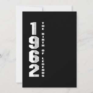 Die Geburt der Legenden 1962 58. Geburtstagsgesche Einladung